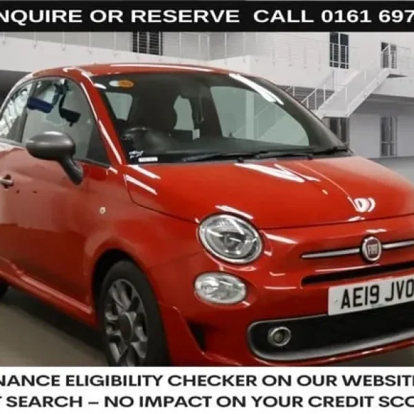 2019 Fiat 500 1.2 S Hatchback 3dr Petrol Manual