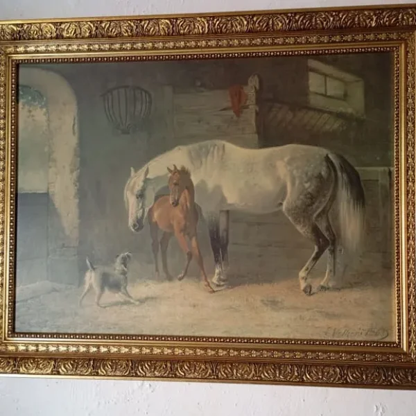 The Anxious Foal Emil Original Framed Print