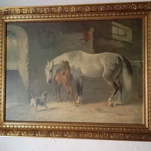 The Anxious Foal Emil Original Framed Print