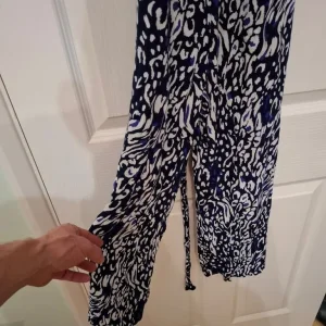 Ladies Dorothy Perkins Navy/White Jumpsuit - Size 10 - Image 4