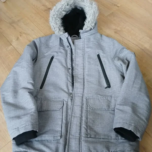 Boy's thick grey coat, 13-14 years old