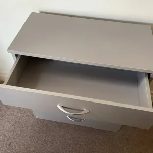 Grey 4 Drawer Chest - Image 2