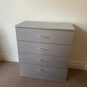 Grey 4 Drawer Chest