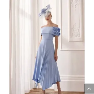 John Charles sky blue mother of the bride dress - Image 8