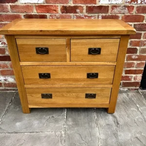 Solid Oak Chest of Drawers - Image 2