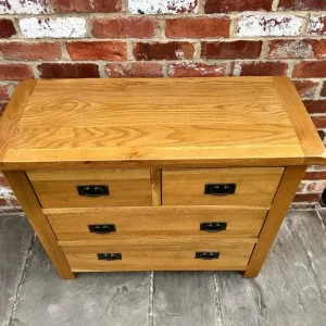 Solid Oak Chest of Drawers - Image 3