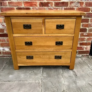 Solid Oak Chest of Drawers - Image 5