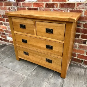 Solid Oak Chest of Drawers - Image 7