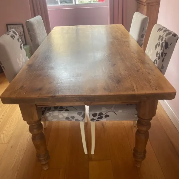 Antique pine dining table