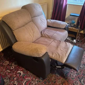 Brown Recliner Sofa Set – 3-Seater and 2-Seater - Image 6
