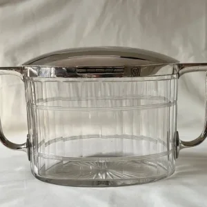 Glass Biscuit Jar with Silver Lid - Image 2