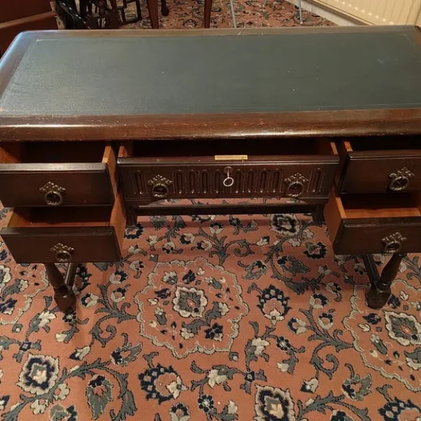 Small leather-top desk
