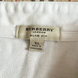 Men’s Burberry white polo shirt - Image 3