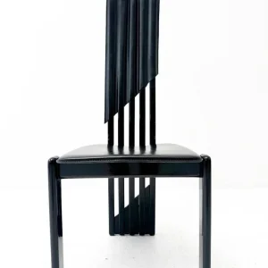Set of 6 postmodern dining chairs - Image 6