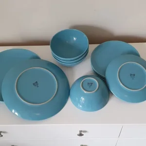 Blue ceramic dish set - Image 2