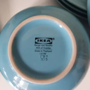 Blue ceramic dish set - Image 3