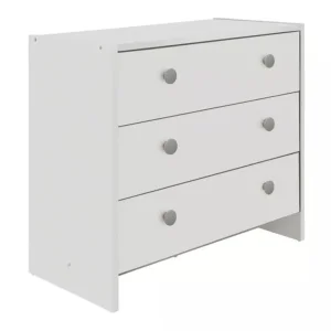 Home Seville 3 Drawer Chest - White - Image 3