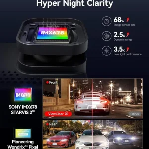 REDTIGER VC70 4K+2.5K Dash Cam Front and Rear - Image 5