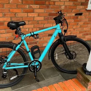 Estarli e28.8 e-bike, bolt blue with mudguards and locks - Image 4