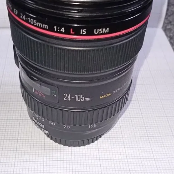 Canon EF 24-105mm f/4L IS USM Zoom Black Camera Lens