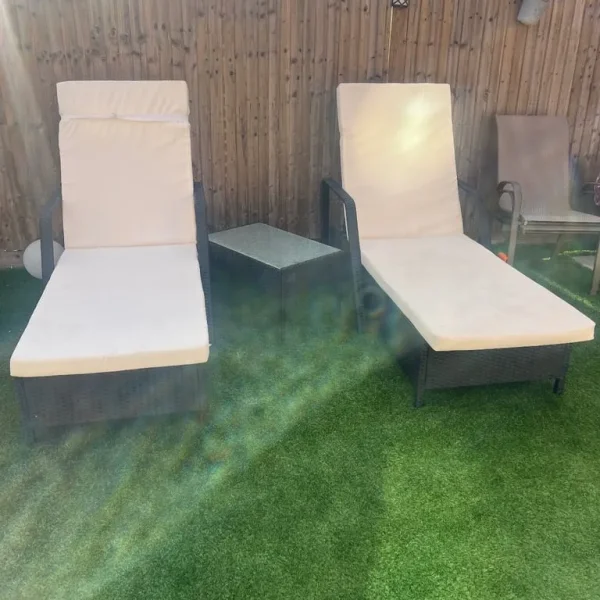 2 Rattan Sun Loungers