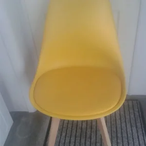4 X LIKE NEW OCHRE BUCKET CHAIRS ONLY £20 - Image 2