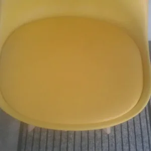 4 X LIKE NEW OCHRE BUCKET CHAIRS ONLY £20 - Image 3