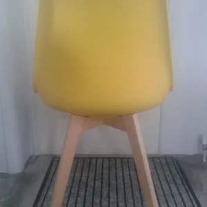 4 X LIKE NEW OCHRE BUCKET CHAIRS ONLY £20 - Image 5