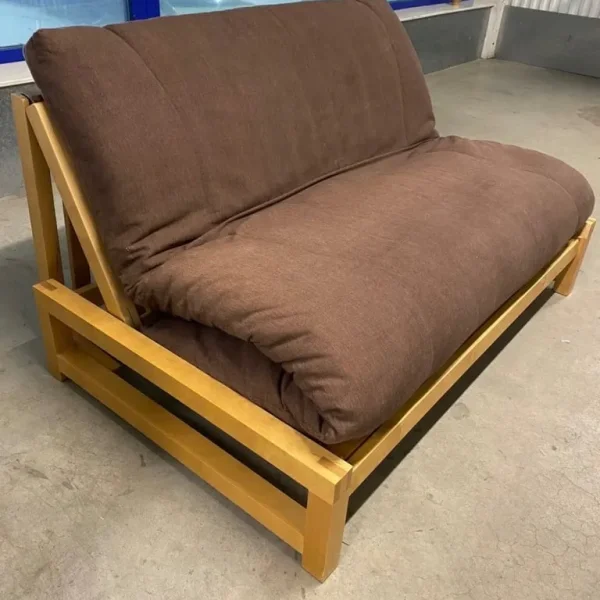 Futon Company Solid Birch 2 Seater Linear Sofa Bed