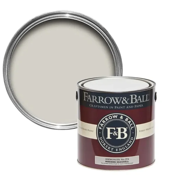 Farrow and Ball Ammonite Estate Eggshell 2.5L Paint Tin