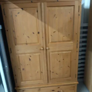 Large pine double wardrobe - Image 2