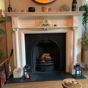 Cast iron fireplace
