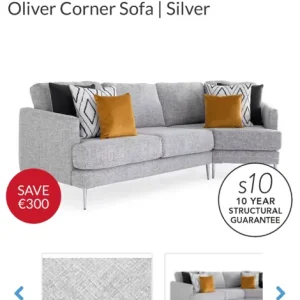 3 piece living room set – sofa, armchair, pouffe - Image 5