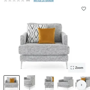3 piece living room set – sofa, armchair, pouffe - Image 7