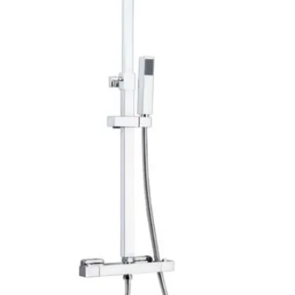 Chrome Thermostatic Bar Shower Square