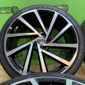 VW Golf R Spielberg Style 19” 5x112 Alloy Wheels with New Tyres and A3 Caddy Golf Seat - Image 5