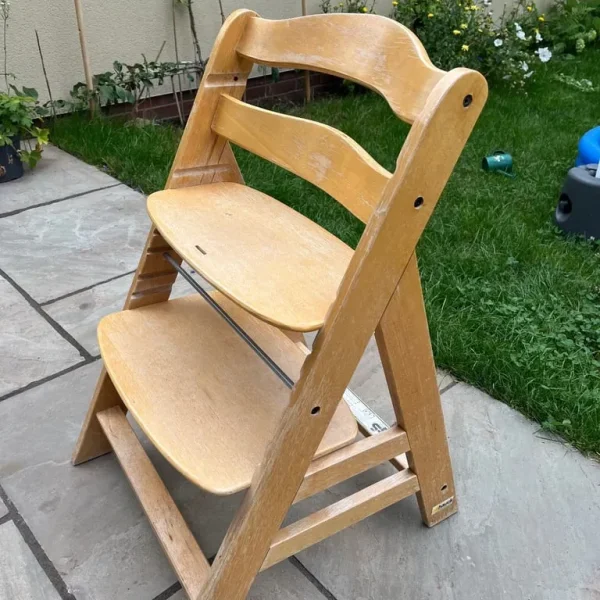 Wooden toddler high chair