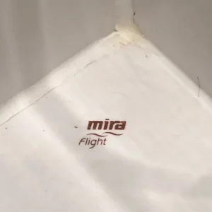 Mira Flight shower tray 730mm x 730mm with bifold glass door - Image 4