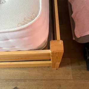 Single 2in1 Wooden Trundle Bed with or without Mattress - Image 3