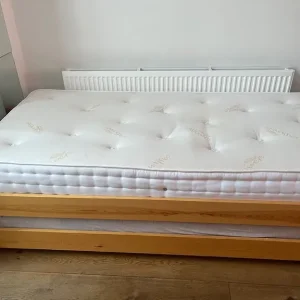 Single 2in1 Wooden Trundle Bed with or without Mattress