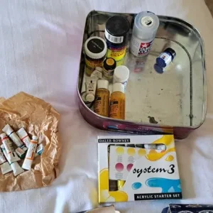 Artists brushes and acrylic paints - Image 4