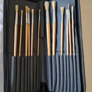 Artists brushes and acrylic paints