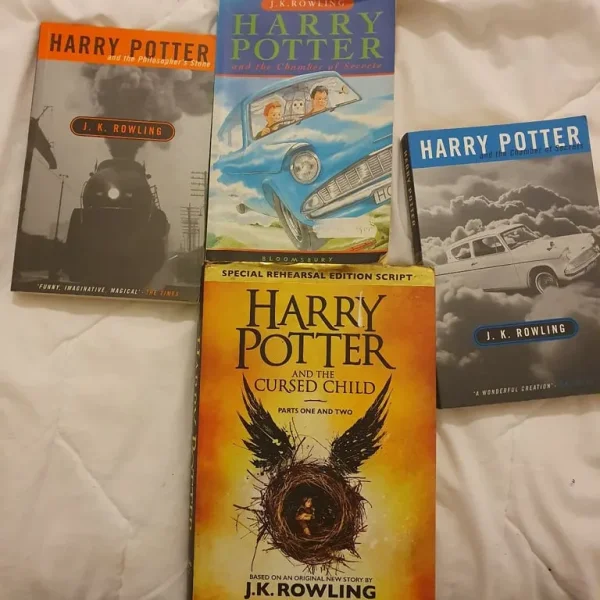 4 harry potter books 2 hardback 2 paper