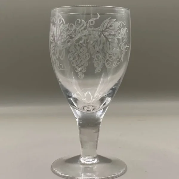 Engraved Wine Glasses x4