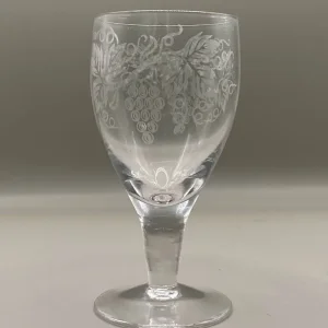 Engraved Wine Glasses x4