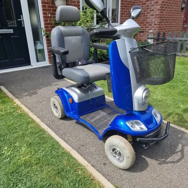 Two mobility scooters – Kymco XL and Quingo Plus
