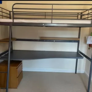 IKEA Svarta Loft Bed with mattress - Image 3