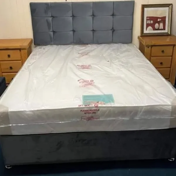 Divan Double Bed with Mattress and Drawers