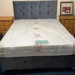 Divan Double Bed with Mattress and Drawers