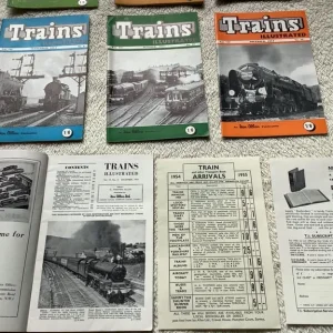 VINTAGE COLLECTABLE TRAIN MAGAZINES JAN - DEC 1954 - Image 4
